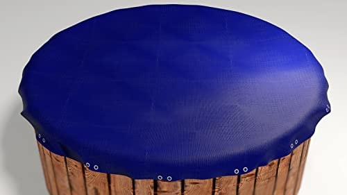 GRASEKAMP Qualität seit 1972 Abdeckplane für Pool rund 500cm Royalblau Planenmaß 560cm Sommer Winter