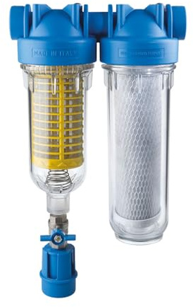 purway® HYDRA Rainmaster Duo RLH CB 1 Brunnenwasserfilter Hauswasserfilter | Zuverlässige Trinkwasser Aufbereitung mit Aktivkohlefilter und Wasserfilter für das ganze Haus