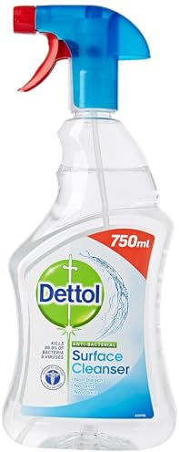 Dettol Antibacterial Surface Cleaning Spray, 750 ml, Pack of 3 (Packaging May Vary)