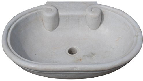 Biscottini vasque à poser salle de bain 62x46x18 cm | Lavabo salle de bain Made in Italy | Lavabo wc en marbre