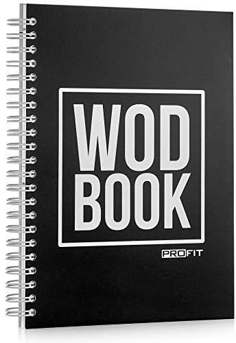 WODBOOK Workout Journal for Athletes - WOD Logbook - Exercise Planner - Cross Training Tracking Diary – WOD Book | Track 200 WODs + 130 Benchmarks + Personal Records | 140 Pages | Wire-Bound