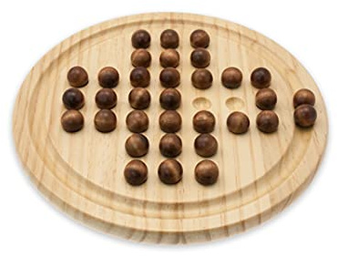 Teorema Giocattoli, Solitario in legno, Gioco da Tavolo Classico in Legno, Rompicapo di Logica e Strategia per Adulti e Ragazzi, Ideale in Viaggio o Nei Momenti di Relax