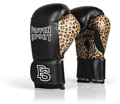 Paffen Sport Lady Leo - Guanti da boxe da donna - Nero Leo - 10UZ