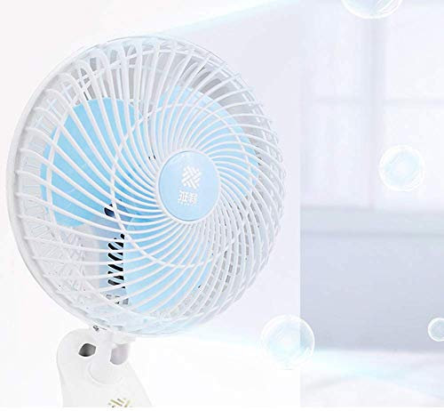 MU Ventilatore Portatile 220V, Mini Ventilatore Creativo Tavolo da Ufficio per Studenti Dormitorio Clip Fan Letto Silenzioso Piccolo Ventilatore, A