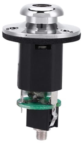Bnineteenteam Gitarren-Pickup-Buchse, 2,5 mm bis 6,35 mm Endstift für Akustikgitarre Eingebauter Stab-Piezo-Pickup Aufsammeln Musikinstrumentenzubehör