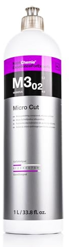 Koch-Chemie - Micro Cut Polishing Compound - Silicone Oil-Free; Permanent Removal of Holograms, Fine Scratches, and Sanding Marks to P3000 Grain Size; High Gloss Finish (250 milliliters)
