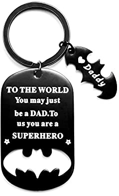 MANVEN Vatertagsgeschenk schlüsselanhänger bester papa geschenke Superhelden Schlüsselanhänger Tochter Sohn Männer