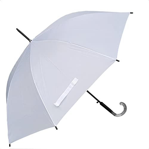 Lemasi Automatik Regenschirm Stockschirm Wedding Braut Schirm Ø105cm Hochzeitsschirm mit transparentem Griff