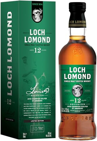 Loch Lomond Louis Oosthuizen 12 Year Old Single Malt Scotch Whisky – Limited Edition 2010 Vintage – 46% ABV – 70cl