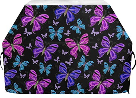 Bunte Schmetterlings-Grillabdeckungen, 165 cm, strapazierfähig, wasserdicht