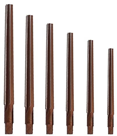 Lioaeust Handreibahle, 6 Stück 1:50 konische Grad scharfe manuelle Stift-Kegelschaft Handreibahle 3/4/5/6/8/10 mm
