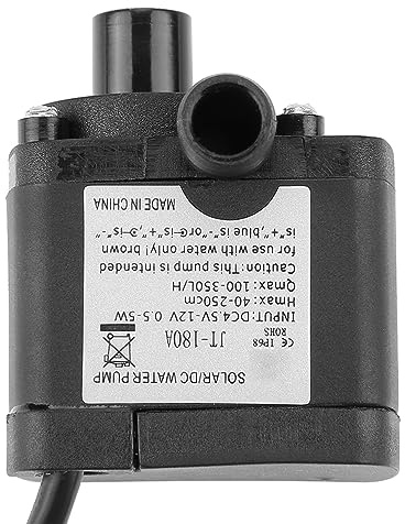 Mini Pompe à Eau sans Balais DC, Pompe Jt-180, Pompe à Eau sans Balais L25-204y JT-180A-12 Mini Pompe à Eau Utilisée pour L'artisanat de Fontaines de Refroidissement par Eau