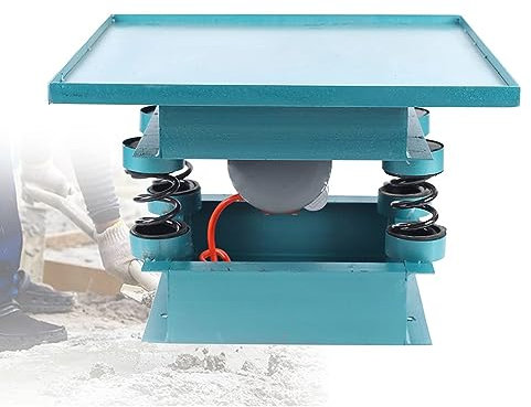 Elektriskt betongvibrationsbord 550W Idealiskt för att ta bort luftbubblor och tumlare - 2860 gånger/min Vibration - Flatvibrator - Pålitligt skakbord, 50 x 50 x 35 cm.