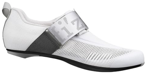 Fizik Unisex-Adult Transiro Hydra Aeroweave Carbon Triathlon Shoe, Weiß/Silber, 9.5-10