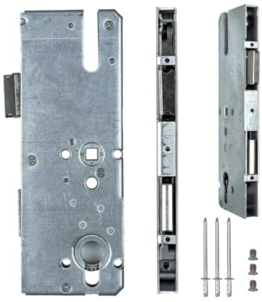 Serrure de réparation KFV 8072 | Serrure à mortaiser pour rénovation, pour verrouillages multipoints - Boîtier de serrure pour réparation ou remise en état | Entraxe 72 mm, profondeur du carré 55 mm