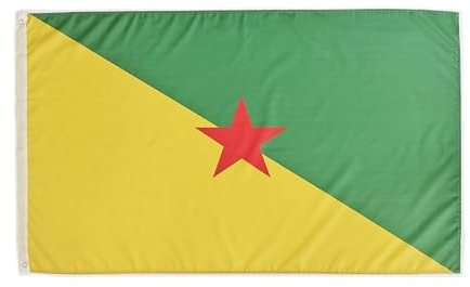 Bandiera della Guiana francese, bandiera della Guiana francese, bandiera 150 x 90 cm, bandiera della Guiana francese,