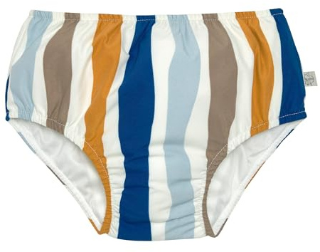 LÄSSIG Baby Kinder Schwimmwindel Windelbadehose/Swim Diaper Waves blue/nature, 13-18 Monate, Größe: 86