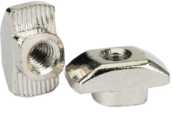 50/100 Stück 20-M3/4/5 T-Hammermutter M3 M4 M5 Block-T-Nutenstein 2020 Serie Aluminiumprofil Extrusion Schlitznut 6 mm (Color : 100PCS, Size : 20-M5)