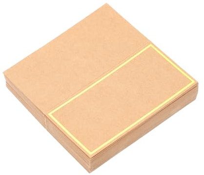 COHEALI 150 Stk Bronzing Sitz karte Tischkarte Hochzeitskarten DIY jubiläumskarte anniversary card Embleme Gruß leere Karten Schilderkarten für die Hochzeit bronzieren Logokarte Esstisch