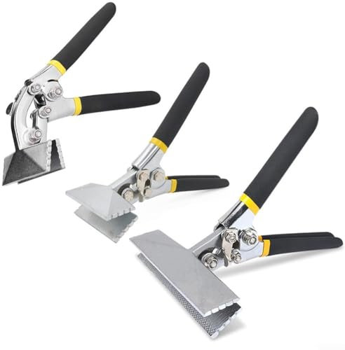 YUANGANG Alicates de doblado de acero de aleación de cromo vanadio convenientes para llevar, antideslizantes, pinzas de costura manual de chapa (C)