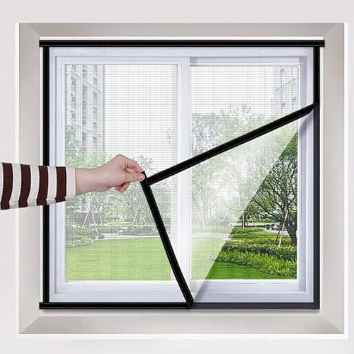 95x135cm,Fly Screens for window for Roof Window Nets to Keep Bugs Out Mosquito Protector Insect Screen Easy Access to Open and Close window