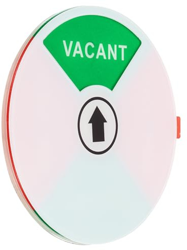 PATIKIL Vacant Occupied Slider Door Sign, 4ODx0.2T Vacant Occupied Privacy Sign for Home Office Restroom Business Meeting, Silver Tone