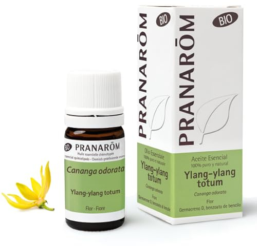 Pranarôm - Olio Essenziale di Ylang-Ylang Totum Bio | 100% puro, integrale e chemiotipizzato | Aroma sensuale, per rilassamento e benessere emotivo | Uso interno, massaggio e diffusione | 5 ml | Sommeil et détente Cosmétique