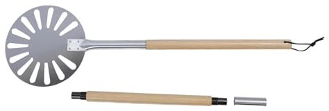 Cáscara de Pizza, Cáscara de Pizza Perforada de 9 Pulgadas, Acero Inoxidable Liviano, Fácil de Limpiar para Interiores