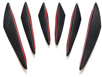 Auto Frontspoiler Für F&ord MK3 MK4 MK5 Für Fiesta Für Kuga Für Explorer Für Edge Für Mustang 3 4 ST Auto Styling Frontschürze Lip Fin Splitter Spoiler(Kohlefaser)