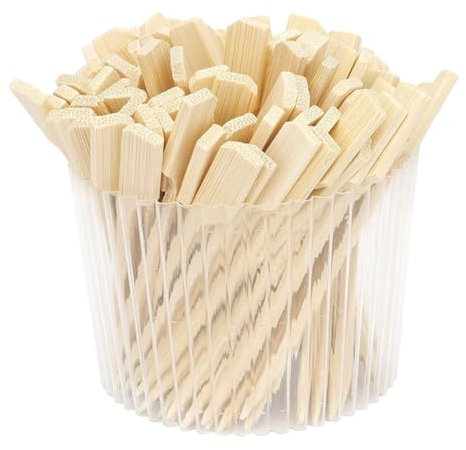 Muuoeou Bambusspieße für Vorspeisen, Flache Paddle-Picks, Zubehör, Essensspieße für Getränke, Holzspieße für Kebab