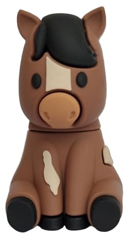 Clé USB cheval 8 Go - Idée cadeau originale pour femme, petite amie ou amateurs de chevaux - Marron