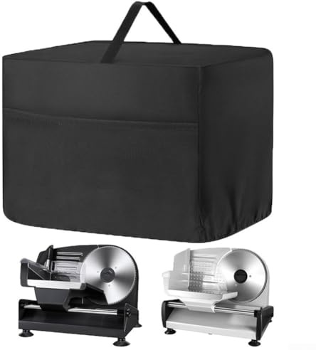 Housse de protection pour trancheuse à viande en tissu Oxford 600D étanche à la poussière pour s'adapter à la plupart des trancheuses à viande de taille standard de 76,2 cm, 40x29x29cm, Avec poignées