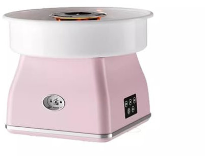 WANGHAI-666 Cotton Candy Makers Handmade Cotton Candy Machine for Household Small Fully Automated Commercial Mini Machines Candy Floss Maker(Pink)
