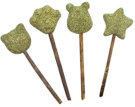 SOIMISS 4piezas Piruleta De Hierba Gatera para Gatos para Mascotas Digestiva y Ecológica Forma De Garra Unidades por Paquete para Jugar y Cuidar La Salud | Catnip Verde, Mejora el Movimiento Lengua, para Gato y Cachorro, Obsequio Práctico