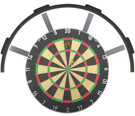 Dartscheibenbeleuchtung für Dartscheiben I LED Dartscheibenlicht I Dartscheibenbeleuchtungssystem I Dartscheibe Beleuchtung I ohne Dartscheibe