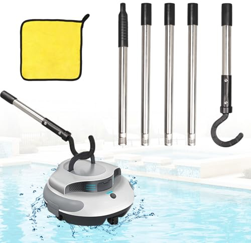 mumisuto Gancho para Robot de Piscina, Pool Vacuum Sweeper Hooks con Poste Telescópico 183cm, Gancho para Accesorios para Robots de Piscina Universales, Limpieza Eficaz