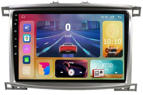 YIANKWY Android 14 9 Inch Car DVD Player Radio Head Unit For Land Cruiser 100 2002 2003 2004-2007 GPS Navigation Head Unit Support Full RCA Output Bluetooth4.0 WIFI Car Auto Play DVR DAB+ TPMS
