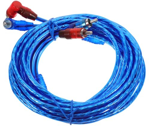 Cabilock Cavo Rca Audio per Rame Cavo Aux Stereo Jack Rca Resistente e Antirumore Facile Installazione per Impianti Audio Auto