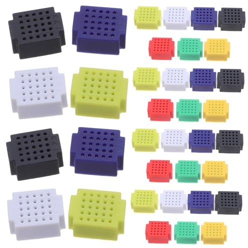 SHINEOFI 35pcs Mini Breadboard Pcb Circuit Boards for Electronic Projects Solderless Prototyping Kit with Colors Compact Design for DIY Experiments and Engineering Applications
