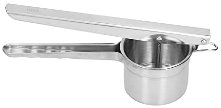 Aumotop Kartoffelstampfer, Manuelle Kartoffelpresse aus Edelstahl 316, Kartoffelbrei für Kartoffeln, Obst, Gemüse, Yamswurzeln, Babynahrung und Mehr