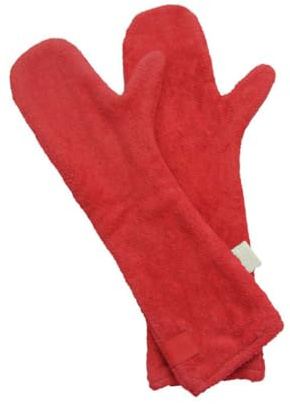 Homoyoyo Absorbent Pet Grooming Gloves for Dogs and Horses, Water-Absorbing Cleaning Mitts for Drying Animal Feet, 1 Pair Pet Care Gloves Suitable for Bathing and Paw Random Color
