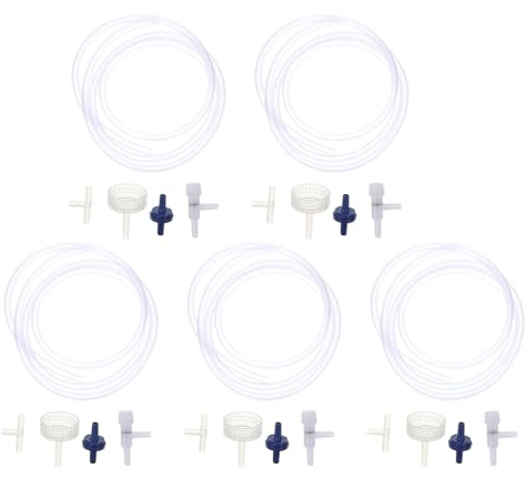 FUTUREORYY Ensemble De 5 Kit Incubateur DIY pour Œufs Artémia Incubateur Plastique pour Crevettes Saumâtres Nourrissage Aquarium Maison Éclosion Facile et Silencieuse