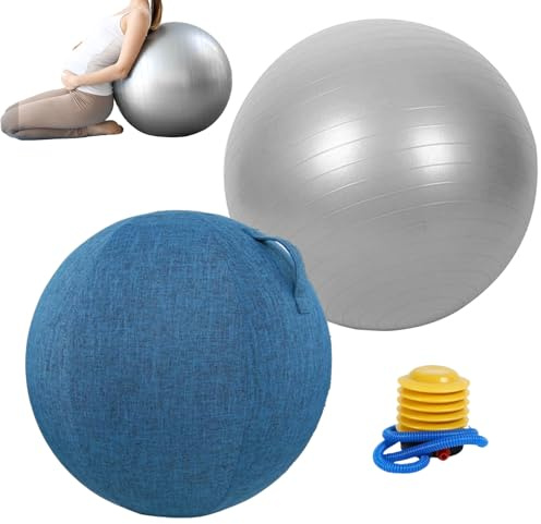 Pilatesboll | Ergonomisk anti-bristande pump ingår, träningsboll för fysisk träning, för atletisk träning uppvärmning gym sovsal studio