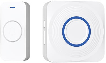 DRINGG, Sonnette connectée WiFi + RF (Bouton IP65 + Carillon intérieur), Notifications sur Smartphone, Longue portée, IP65