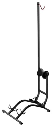 Jan Nowak Fahrradständer freistehend 130,6 x 46 x 40,6 cm Bodenständer für 20 bis 29 Zoll bis 35 kg Fahrradhalter vertikal oder horizontal ohne Bohren für Garage Keller Wohnung