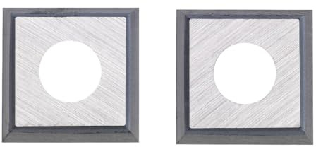 metabo HM-Wendemesser für Lackfräse LF, 4-teilig, Hartmetall Messer Set | Ersatz-Wendemesser aus Hartmetall für gleichmäßiges Schliffbild, beidseitig nutzbar, hohe Standzeit, passend für Lackfräsen