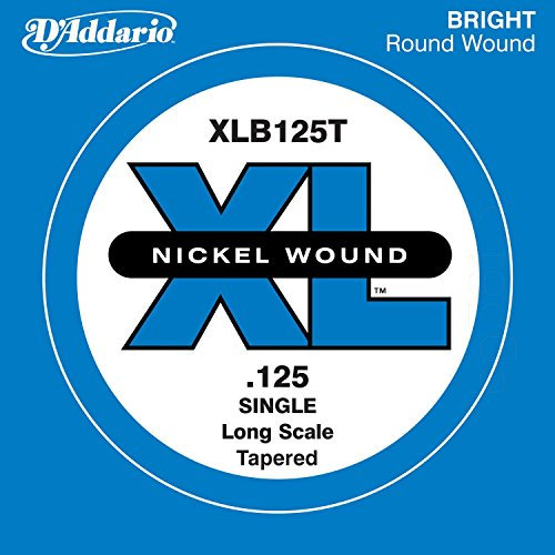 D'Addario XLB125T Nickel (Größe: XL) Wound Bass Einzelsaite Tapered Long Scale 125