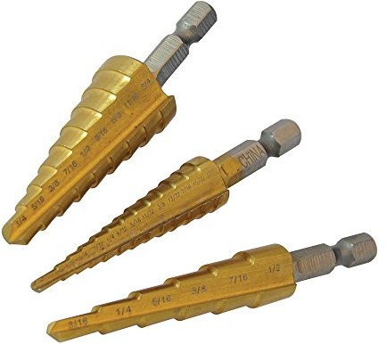 Silverline 151206 Titanium-Coated HSS Step Drill Set 3pce 3pce