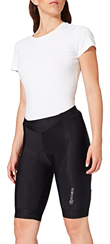 Gonso Fortuna, Kurze Damen Fahrradhose, Radtight mit Relax Gel Comfort Sitzpolster, Hohe Bewegungselastizität und Komfortbund, Enganliegende Passform