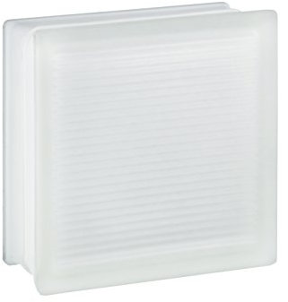 Design Glasbausteine Xenon zweiseitig satiniert 19 x 19 x 8 cm - 5 Stück